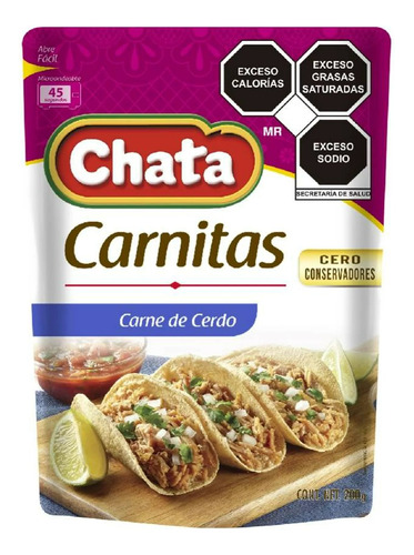 Carnitas De Cerdo Chata Pouch 200 Gr