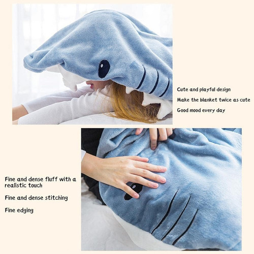 Manta De Tiburón Para Niños, Manta De Tiburón Con Capucha