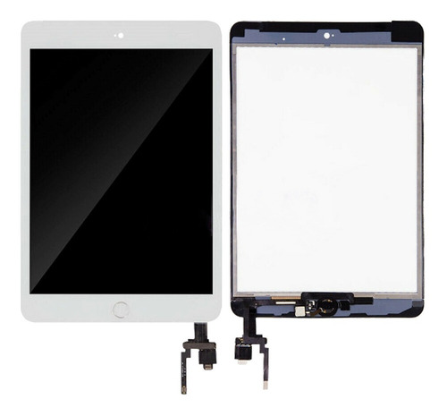 Mica Tactil iPad Mini 3 Digitizer A1599 A1600 Blanca Botón 