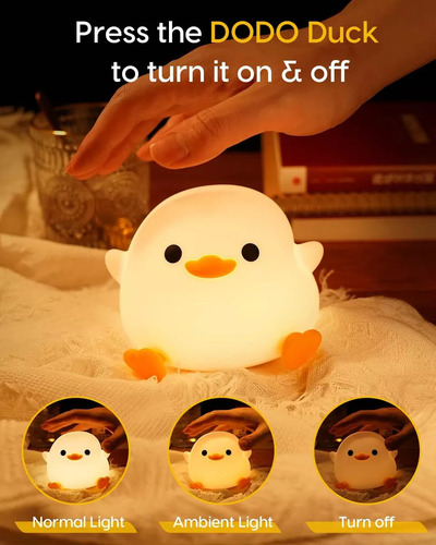 Duck Night Light Dodo, Hermosa Luz De Pato, Bebé