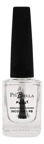 Esmalte Carimbo Incolor Più Bella 10ml Decoração Unhas