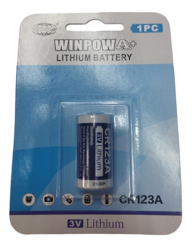 Bateria Lithium 3v Para Sensor De Alarme Sem Fio Cr 123a