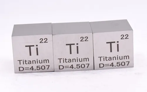 Elemento Tabla Periodica 25.4mm Titanio De Coleccion