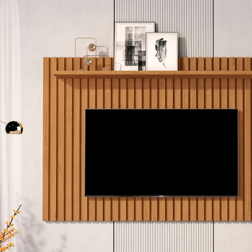 Painel Suspenso Ripado Para Sala Quarto Tv 60 Polegadas