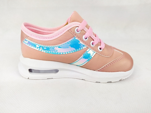 Imagen 5 de 6 de Tenis Niña Bebé Casuales Urbanos Diseño Innovador