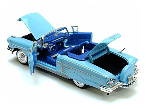 1958 Chevrolet Impala Convertible Azul Motormax Premium Amer