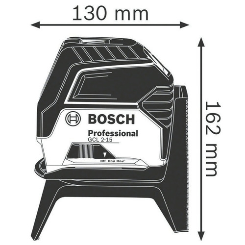 Imagem 7 de 10 de Nivelador De Linhas C/ Pontos Bosch Gcl 2-15 15 Metros