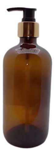 Botella Vidrio Ambar Boston 500ml C/bomba X10 Und.jvl Shop