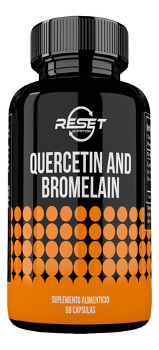 Reset Nutrition Quercetin Bromelain Sistema Inmune 60 Cáps Sabor Sin Sabor