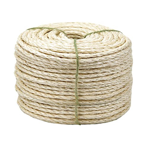 Cuerda De Sisal De Gato De 164 Pies, 4 Mm, Reparar Y Re...