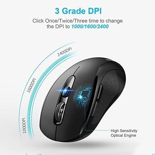 Ratón Inalámbrico Bluetooth Tecknet 3 Modos De Conexión