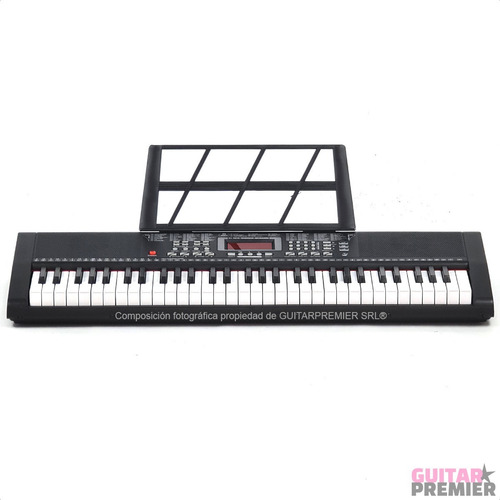 Imagen 4 de 10 de Organo Teclado 61 Teclas Piano Usb Fuente Funda Pie Banqueta