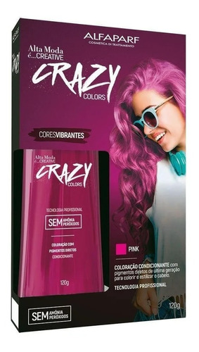 Alta Moda Tonalizante Creative Crazy Colors Hot Pink 120g