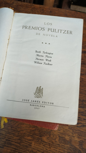 Los Premios Pulitzer Novela 1957 Jose Janes (Usado)