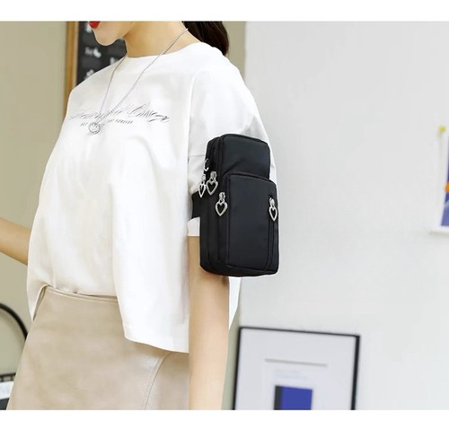 Ny Cartera Mujer Porta Celular Bolsa Ajustable Cierres