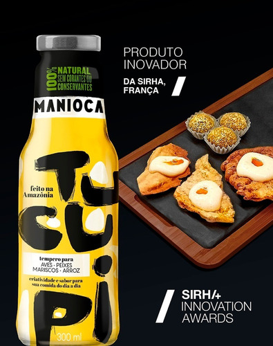 Tucupi Amarelo 300ml 100% Natural Sem Glúten E Vegano