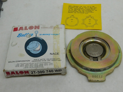 New 2  Balon Api Wafer Disc Flap Check Valve 2t300 740 M Yyh