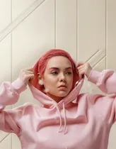 Comprar Polera Sudadera Bolsillo Canguro Con Capucha Para Mujer Rx