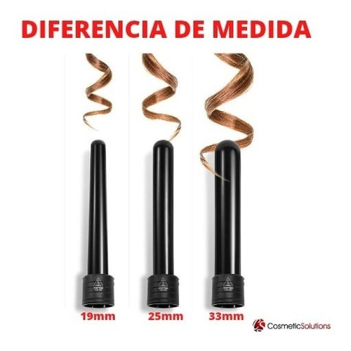 Imagen 6 de 10 de Rizador & Pinzas Multi Ondas Modelador Cabello & Pelo Waves - Cambio De Look - Multiuso - Garantia Oficial -
