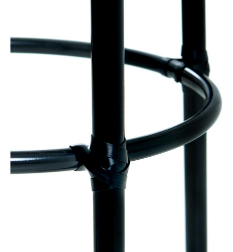 Kit Com 2 Banquetas Altas Perfeitas Para Casa Cozinha Bistrô Acabamento Da Estrutura Preto Cor Preto