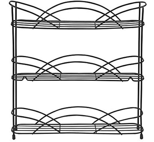 Espectro Diversificado Encimera Estante De Especias De 3 Niv