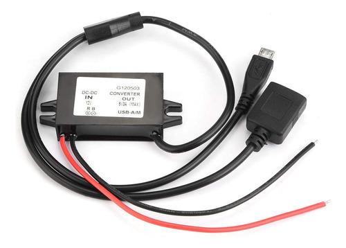 Convertidor Dc Paso Abajo Modulo 12v 5v 3a 15w Mini Usb-a M