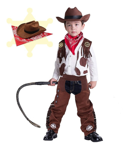 Spooktacular Creations Cowboy Costume Deluxe Set Para Niños 