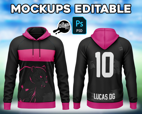 Mockups Editable Psd - Buzo Canguro - Egresados