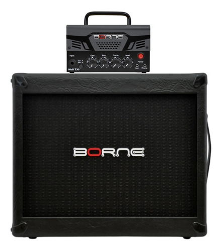 Imagem 1 de 4 de Amplificador Guitarra Borne Mob T30 + Caixa Mob 110 Preta