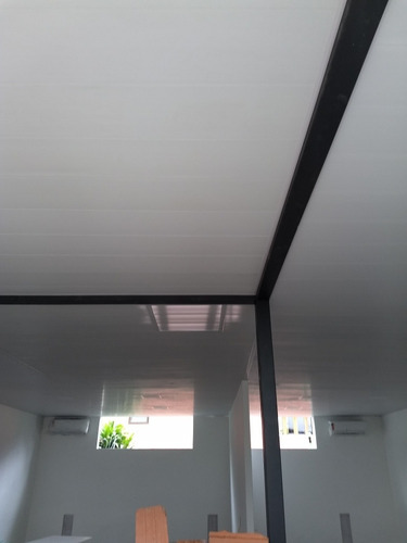 Forro De Pvc Branco Liso Junta Seca 200x8mm Placa Com 5,00 M