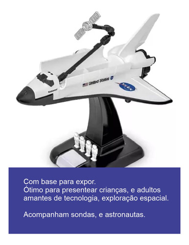 Onibus Espacial Nave Miniatura Space Shuttle Foguete Nasa