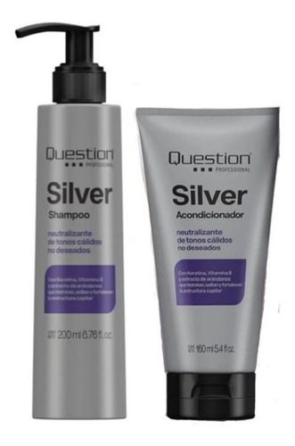 Kit Matizador Silver Question Shampoo Y Acondicionador 360ml