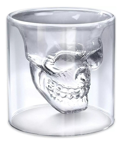 Vaso Calavera Shot De Vidrio Diseño Craneo Whisky Tequila