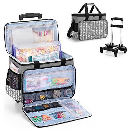 Bolsa De Transporte Scrapbooking Ruedas, Maleta De Alma...