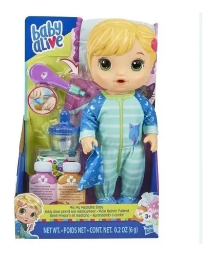 Mu eca Baby Alive Rubia Bebe Prepara Mi Medicina Hasbro
