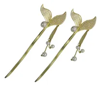 Comprar 2 Horquillas Cabello Hanfu Tradicional Palillos Chino Sirena