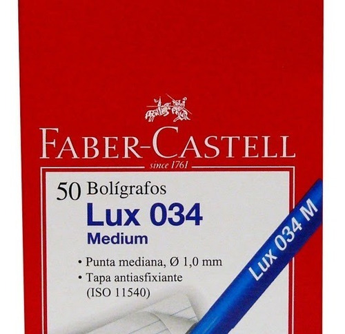 Boligrafos Plumas Faber Castell 1.0 Caja X 50 Unid  R A N