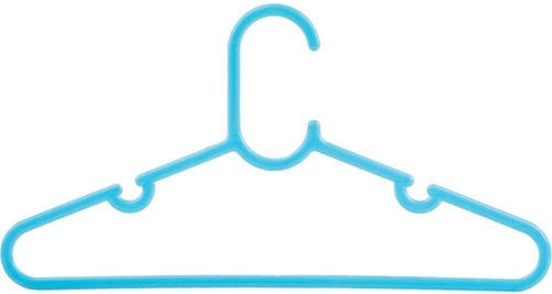 Imagem 4 de 5 de Kit 10 Cabides Infantil Azul Bebê Buba Baby 12717