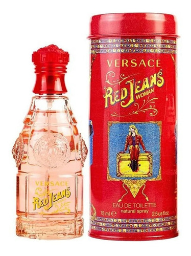 Versace Red Jeans Woman  Edt 75ml Original Fact A O B 