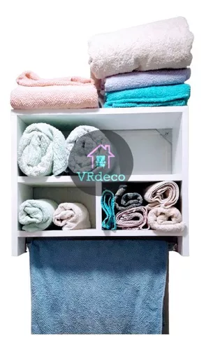 Mueble De Baño Tolva Colgante Organizador Blanco Laqueado Cu