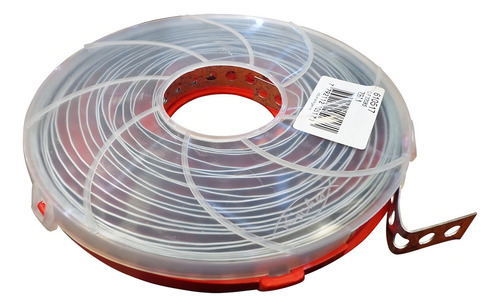 Cinta Perforada Fleje De Montaje 12 Mm X 10 Mts Rojo Fischer