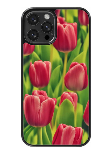 Funda Diseño Para iPhone Tulipanes Siluetas #5
