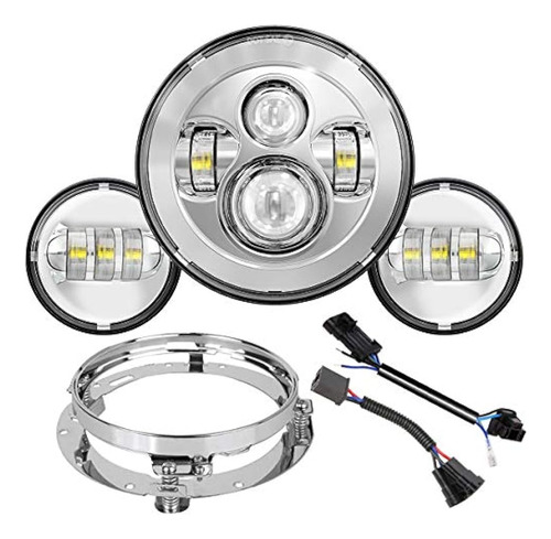 Faro Delantero Led De 7 Pulgadas Truckmall, Luces Antiniebla