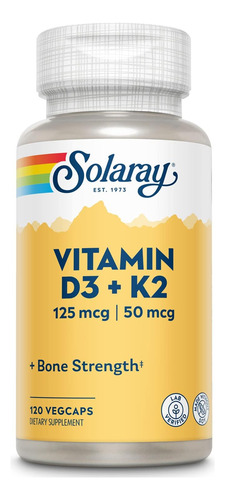 Vitamina D3+k2 Oseo Cardiovascular E Inmunologico 120 Cap