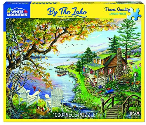 Puzzles De Montaña Blanca Junto Al Lago Puzle De 1000 Piezas