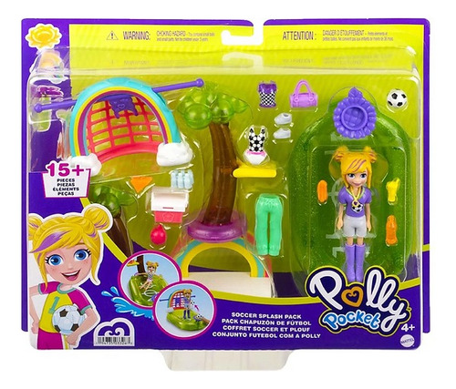 Set De Polly Pocket Diverisón Salpicadura De Fútbol Hdw60