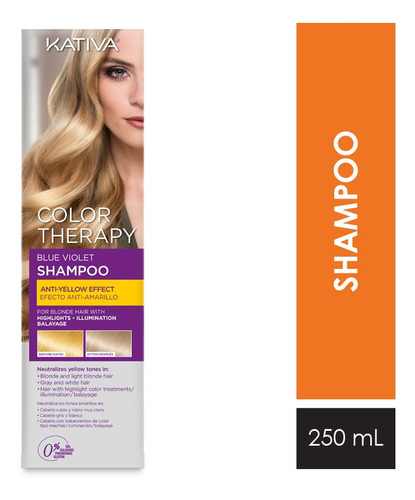 Shampoo Kativa Color Therapy Blue Violet - Frasco 250ml