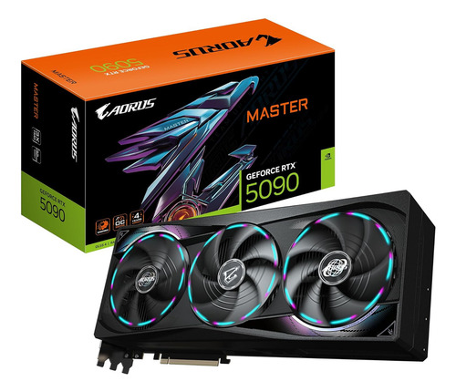 Placa De Video Geforce Rtx 5090 32gb Gigabyte Aorus Master O