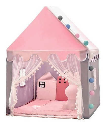Tienda de campaña para niños Castle Princess Big Toy Pink