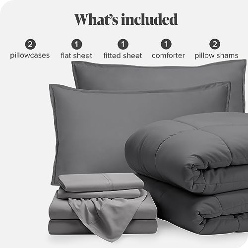 Bare Home Bed-in-a-bag Juego De Edredón Y Sábanas De 7 Pieza